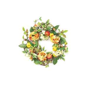   Hydrangea & Fruit Artificial Floral Wreaths 22  Unlit