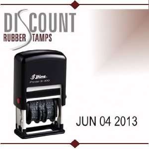  2012 Shiny Self Inking Rubber Date Stamp   S 400   BLACK 