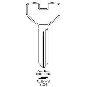  Key Blank, Chrysler Y154