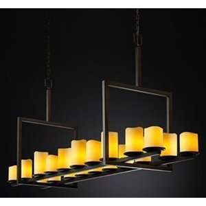   CNDL 8717 14 AMBR MBLK 20 Light CandleAria 