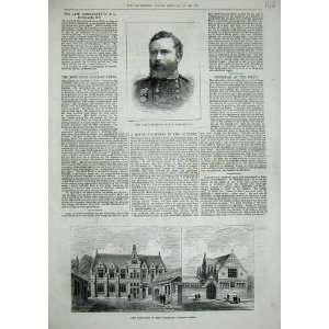   1880 Buildings Yorkshire College Leeds Heyland Soldier