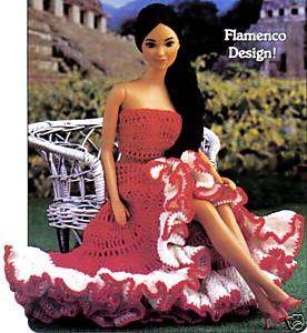 FLAMENCO Design Senorita/Fashion Doll/Crochet Pattern  