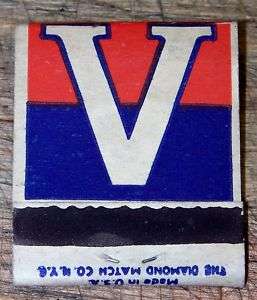 WWII VINTAGE V Victory MATCHBOOK MATCHBOOKS EACH E931  