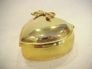 Vtg Heart Shaped Gold Tone LINDEN Music Jewelry Box Plays Memory   TLC 