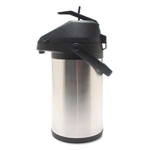 Coffee Concepts  Airpot/Server, Lever Style, 3 Liter, Stainless Steel 