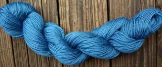 Wool sock yarn sport weight, yale blue  