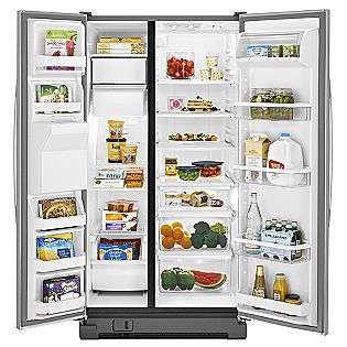 25.3 cu. ft. Side by Side Refrigerator w/ SpillGuard™ Glass Shelves 