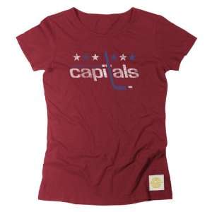  Capitals Retro Sport Womens Bigger Better Retro Logo T Shirt 