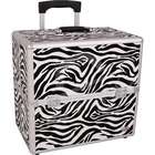 Casemetic Animal Print Rolling Makeup Case with Removable Handle and 