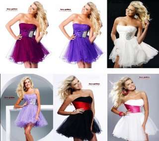 Mini/Short Bridesmaid Formal Dress Party Prom Ball Evening Gown 6 8 10 