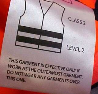 511 Tactical Orange Reflective Safety Vest Large New 844802081535 