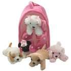 Unipak Pink Dog House with 5 dogs