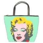   Bag (Purse, Handbag) of Andy Warhol Marilyn Monroe (Green Background