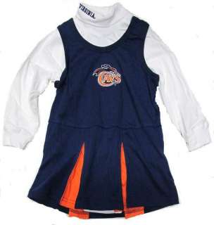 Virginia Cavaliers Toddler Cheerleader Dress   3T  