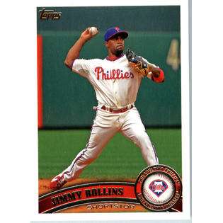 2011 Topps Baseball Card #199 Jimmy Rollins Philadelphia Phillies 