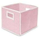 Badger Basket Pink Gingham Folding Storage Cube