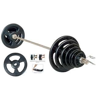   lb. Rubber Coated Olympic Plate Gym Weight Set  Light Commercial