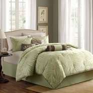 Madison Classics Bermuda Sage King 7pcs Jacquard Comforter Set at 