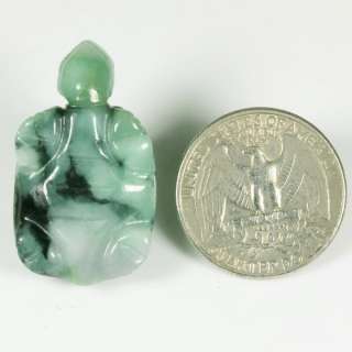 Turtle Green Pendant 100% Grade A Natural Jade Jadeite  