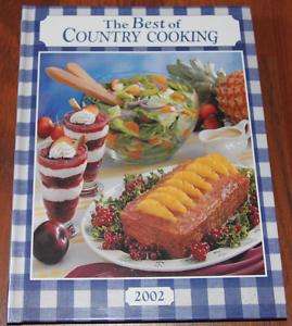 2002 THE BEST OF COUNTRY COOKING recipe cookbook  
