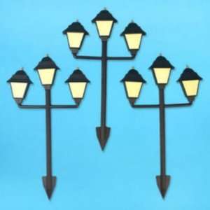  Stake 3 Piece 16Glowing Lamp Plastic Garden Case Pack 16 