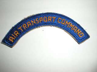 USAAF AIR TRANSPORT COMMAND TAB  ORIGINAL WWII ERA  