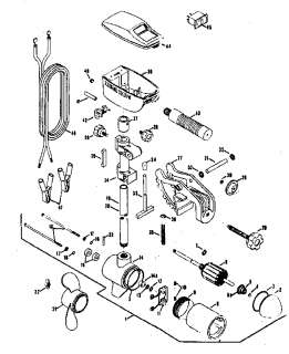 MINN KOTA Boat motor Motor assembly Parts  Model 10W 