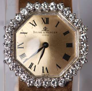 Baume & Mercier 14K Gold & Diamond Ladies Wrist Watch  