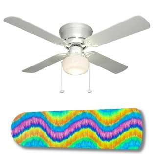  Concepts Electric Wave Tie Die 42 Ceiling Fan with Lamp 