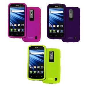  EMPIRE LG Nitro HD 3 Pack of Rubberized Hard Case Covers 