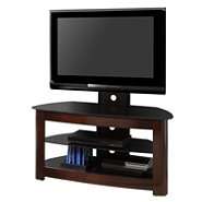 Walker Edison 42 in. TV Stand with Removable Mount   Wood Espresso at 
