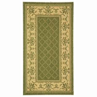 Rugs USA Indoor Outdoor Area Rugs Contemporary 7ft Round Olive Natural 