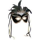 Forum Novelties Inc 11140 Black Feather Couples Mask