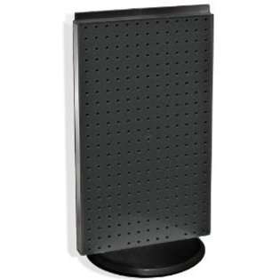 Azar 700513 BLK Pegboard Two Sided Counter Display, Black Solid 