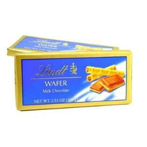 Lindt Wafer Bar   Milk Chocolate, 3.53 oz, 12 count  
