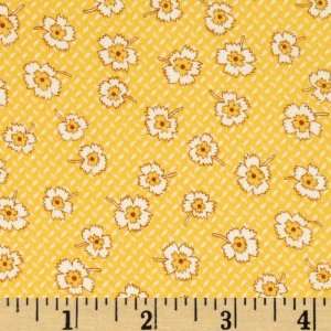  44 Wide Paper Doll Flower Basket Honey Fabric By The 