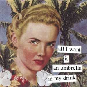    All I Want is an Umbrella, Alcohol Magnet, 2x2