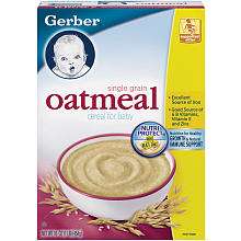 Gerber Foods Cereal for Baby   Oatmeal   16 Oz Box   Gerber Foods 