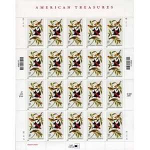   John James Audobon 20 x 37 Cent U.S. Postage Stamps 