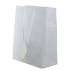 JAM Paper White Alligator Texture Medium (8 x 10 x 4) Glossy Gift Bag 