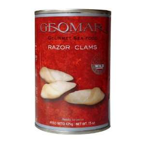 Geomar Chilean Gourmet Seafood, Razor Clams ( 15 Oz)  