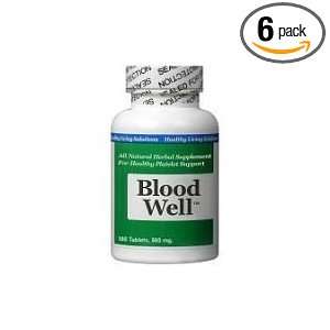  Healthy Living Solutions Blood Well 6 Bottles 180 Tablets 