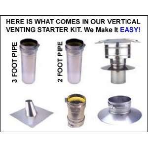   Starter Venting Kit 4 Inch Diameter Stainless Steel 