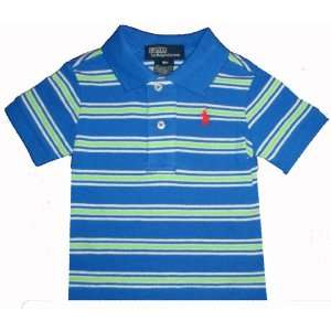    Ralph Lauren Infant Boys Polo Shirt Blue Green & White Baby
