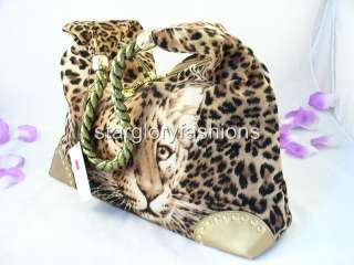 Fabulous Brown Big Leopard Print Hobo Shopping Handbag CHL D03288