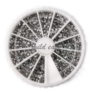 3600PCS Nail art acrylic Rhinestones for UV nails decoration wheel 1 