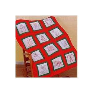  Christmas Time Themes Quilt Square Arts, Crafts & Sewing