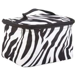  Cute Cosmetic Makeup Bag Case Zebra Print Black White 
