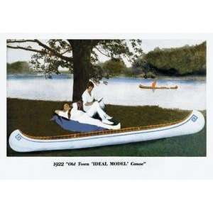   poster printed on 20 x 30 stock. Ideal Model Canoe