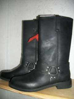 MENS WRANGLER BUCKLE BOOTS BLACK SIZE 8 (NWT)  